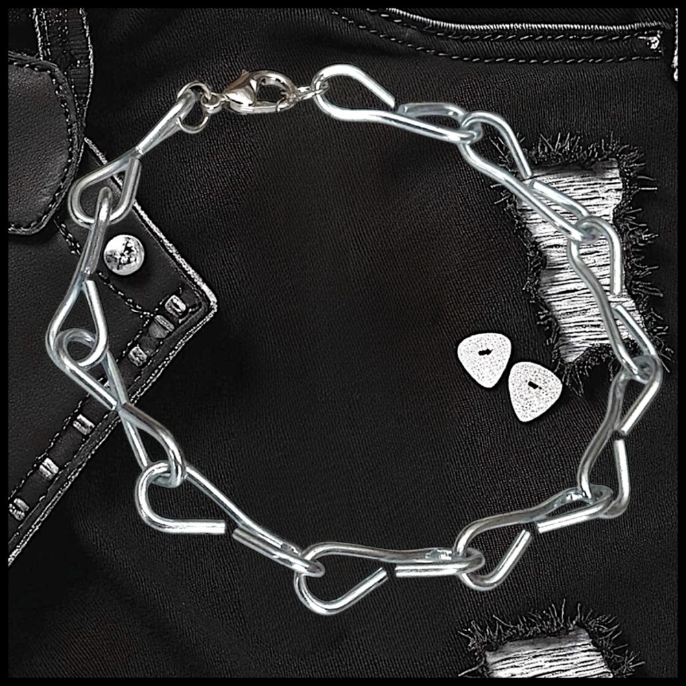 5 For $25💫Silver Alternative Links Chain Bracelet